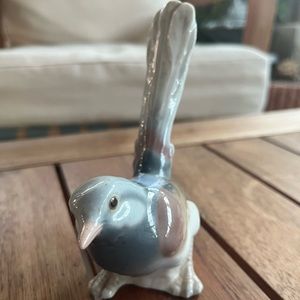 Lladro long tail bird figurine